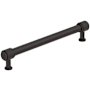 Amerock Faraday 7-9/16 Inch Center to Center Knurled Bar Cabinet Pull Oil Rubbed Bronze