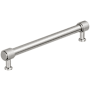Amerock Faraday 7-9/16 Inch Center to Center Knurled Bar Cabinet Pull Polished Nickel