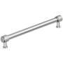 Amerock Faraday 8-13/16 Inch Center to Center Knurled Bar Cabinet Pull Polished Chrome
