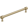 Amerock Faraday 8-13/16 Inch Center to Center Knurled Bar Cabinet Pull Golden Champagne