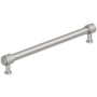 Amerock Faraday 8-13/16 Inch Center to Center Knurled Bar Cabinet Pull Satin Nickel