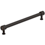 Amerock Faraday 8-13/16 Inch Center to Center Knurled Bar Cabinet Pull Oil Rubbed Bronze