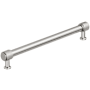 Amerock Faraday 8-13/16 Inch Center to Center Knurled Bar Cabinet Pull Polished Nickel