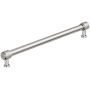 Amerock Faraday 10-1/16 Inch Center to Center Knurled Bar Cabinet Pull Polished Nickel