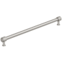 Amerock Faraday 12-5/8 Inch Center to Center Knurled Bar Cabinet Pull Satin Nickel