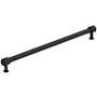 Amerock Faraday 12-5/8 Inch Center to Center Knurled Bar Cabinet Pull Matte Black