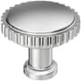 Amerock Farewind 1-1/4 Inch Fluted Mushroom Cabinet Knob Polished Chrome