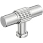 Amerock Farewind 5/8 Inch Fluted Bar Cabinet Knob Polished Chrome