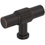 Amerock Farewind 5/8 Inch Fluted Bar Cabinet Knob Oil Rubbed Bronze