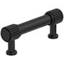 Amerock Farewind 3 Inch Center to Center Fluted Bar Cabinet Pull Matte Black