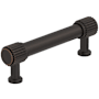 Amerock Farewind 3-3/4 Inch Center to Center Fluted Bar Cabinet Pull Oil Rubbed Bronze