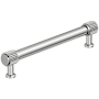 Amerock Farewind 6-5/16 Inch Center to Center Fluted Bar Cabinet Pull Polished Chrome