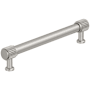 Amerock Farewind 6-5/16 Inch Center to Center Fluted Bar Cabinet Pull Satin Nickel