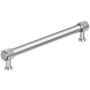 Amerock Farewind 7-9/16 Inch Center to Center Fluted Bar Cabinet Pull Polished Chrome