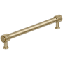 Amerock Farewind 7-9/16 Inch Center to Center Fluted Bar Cabinet Pull Golden Champagne