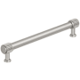 Amerock Farewind 7-9/16 Inch Center to Center Fluted Bar Cabinet Pull Satin Nickel