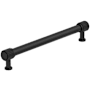 Amerock Farewind 7-9/16 Inch Center to Center Fluted Bar Cabinet Pull Matte Black