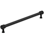 Amerock Farewind 10-1/16 Inch Center to Center Fluted Bar Cabinet Pull Matte Black