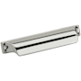 Amerock Jolene 3-3/4 Inch Center to Center Cup Cabinet Pull Polished Nickel