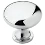 Amerock Edona 1-1/4 Inch Mushroom Cabinet Knob Polished Chrome