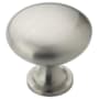 Amerock Everyday Heritage 1-1/4 Inch Diameter Mushroom Cabinet Knob - Package of 5 Satin Nickel