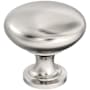 Amerock Edona 1-1/4 Inch Mushroom Cabinet Knob Polished Nickel