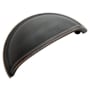 Amerock Cup Pulls 3 Inch Center to Center Countersunk Cup Cabinet Pull - Package of 15 Oil Rubbed Bronze