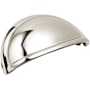 Amerock Cup Pulls 3 Inch Center to Center Cup Cabinet Pull Polished Nickel