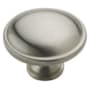 Amerock Everyday Heritage 1-1/4 Inch Diameter Mushroom Cabinet Knob - Package of 25 Satin Nickel