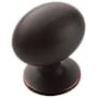 Amerock Everyday Heritage 1-3/8 Inch Oval Cabinet Knob Oil Rubbed Bronze