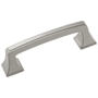 Amerock Mulholland 3 Inch Center to Center Handle Cabinet Pull Satin Nickel