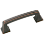 Amerock Mulholland 3 Inch Center to Center Handle Cabinet Pull - Package of 25 Oil Rubbed Bronze
