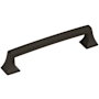 Amerock Mulholland 5-1/16 Inch Center to Center Handle Cabinet Pull Black Bronze