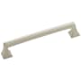 Amerock Mulholland 6-5/16 Inch Center to Center Handle Cabinet Pull Satin Nickel