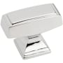 Amerock Mulholland 1-1/2 Inch Rectangular Cabinet Knob Polished Chrome