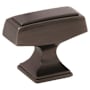 Amerock Mulholland 1-1/2 Inch Rectangular Cabinet Knob Gunmetal