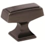 Amerock Mulholland 1-1/2 Inch Rectangular Cabinet Knob Gunmetal