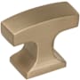 Amerock Westerly 1-5/16 Inch Bar Cabinet Knob Golden Champagne
