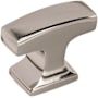 Amerock Westerly 1-5/16 Inch Bar Cabinet Knob Polished Nickel