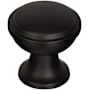 Amerock Westerly 1-3/16 Inch Mushroom Cabinet Knob Black Bronze