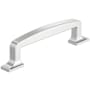 Amerock Westerly 3-3/4 Inch Center to Center Handle Cabinet Pull Polished Chrome