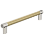 Amerock Esquire 12 Inch Center to Center Bar Cabinet Pull Polished Nickel / Golden Champagne