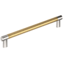 Amerock Esquire 12 Inch Center to Center Bar Cabinet Pull Polished Nickel / Champagne Bronze