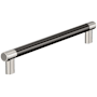 Amerock Esquire 12 Inch Center to Center Bar Cabinet Pull Polished Nickel / Gunmetal