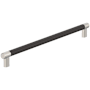 Amerock Esquire 18 Inch Center to Center Bar Cabinet Pull Satin Nickel / Oil Rubbed Bronze