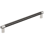 Amerock Esquire 18 Inch Center to Center Bar Cabinet Pull Polished Nickel / Gunmetal