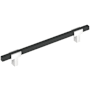 Amerock Urbanite 12 Inch Center to Center Bar Cabinet Pull Polished Chrome / Brushed Matte Black