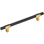 Amerock Urbanite 12 Inch Center to Center Bar Cabinet Pull Champagne Bronze / Matte Black