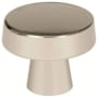 Amerock Blackrock 1-5/8 Inch Mushroom Cabinet Knob Polished Nickel