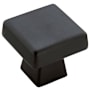 Amerock Blackrock 1-1/2 Inch Square Cabinet Knob Black Bronze